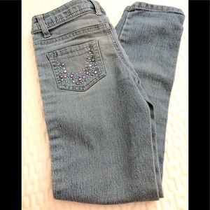 🏵 PINK KISS - Girls Jeans size 7 -light wash